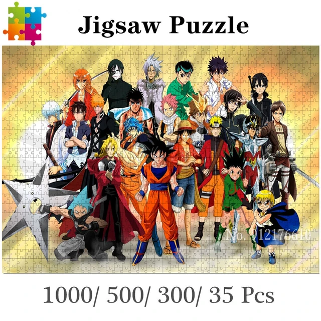 Adult Puzzles 1000 Pieces Wooden Large Puzzle Game Interesting Toy  Personalised Gift Anime Manga Characters: : Toys