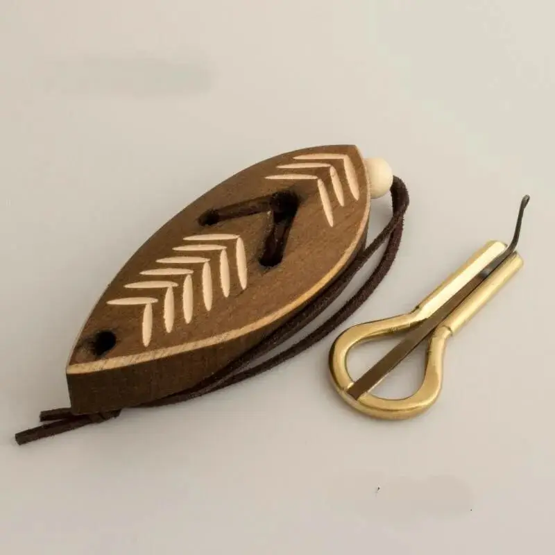 Copper material Mouth Harp Instrument Jaw Harp for Beginners Fascinating Sound