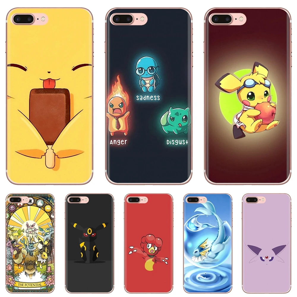 Etui De Telephone Portable Pour Iphone 10 11 12 13 Mini Pro 4s 5s Se 5c 6 6s 7 8 X Xr Xs Plus Max Pokemon Go Statitik Jolteon Aliexpress