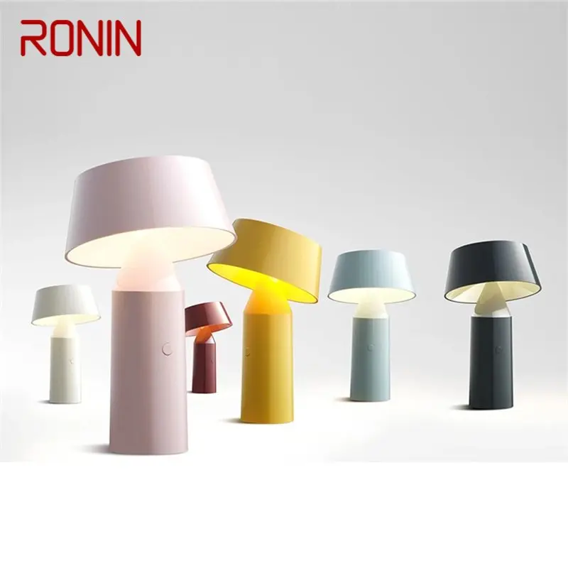 

RONIN Modern Table Lamp Creative LED Cordless Decorative for Home Rechargeable Desk Light