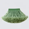 1-8T Lace Skirt Girls Fluffy Chiffon Pettiskirt Solid Colors Tutu Skirts Girl Dance Skirt Christmas Tulle Petticoat Tulle B062 4