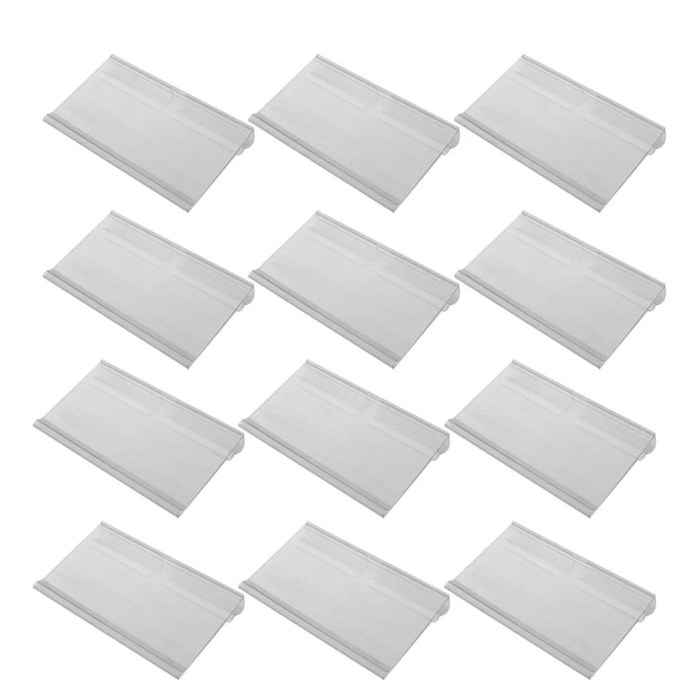 

60 Pcs Sign Display Holder Hook Lable Racking Shelving Stand Show Department Store