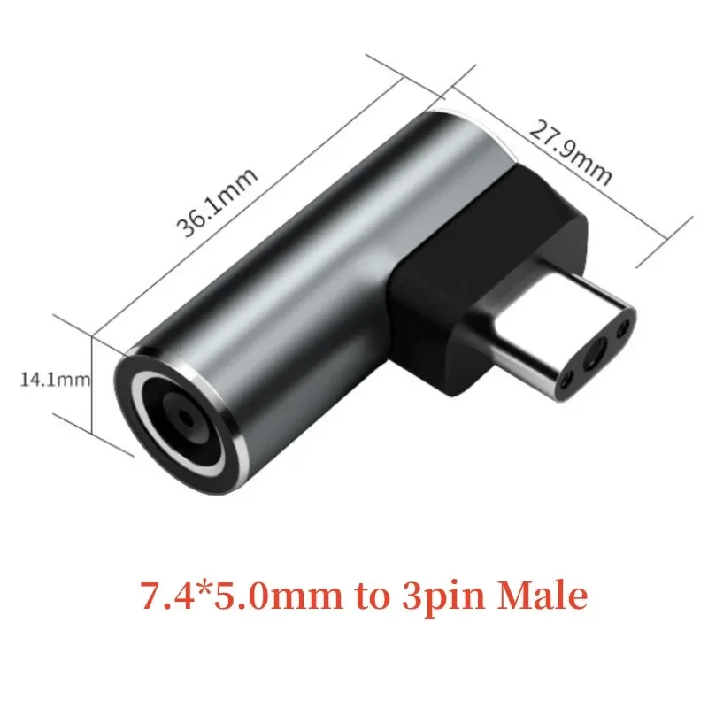 Razer Blade 15 17 Laptop dc Power Adapter Connector Dc 5.5*2.5 7.4*5.0Mm Female Naar 3pin Adapter Plug Converter Voor Razer