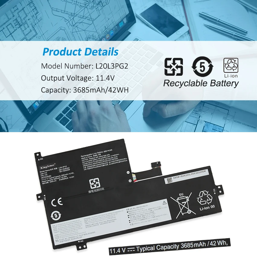 KingSener-L20D3PG2 L20L3PG2 para Chromebook Lenovo Gen 3
