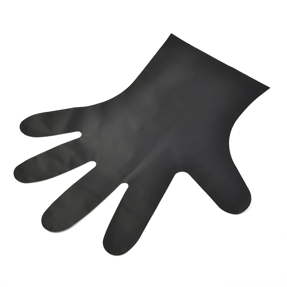 100pcs Black Disposable Gloves Latex Disposable Vinyl Gloves Powder