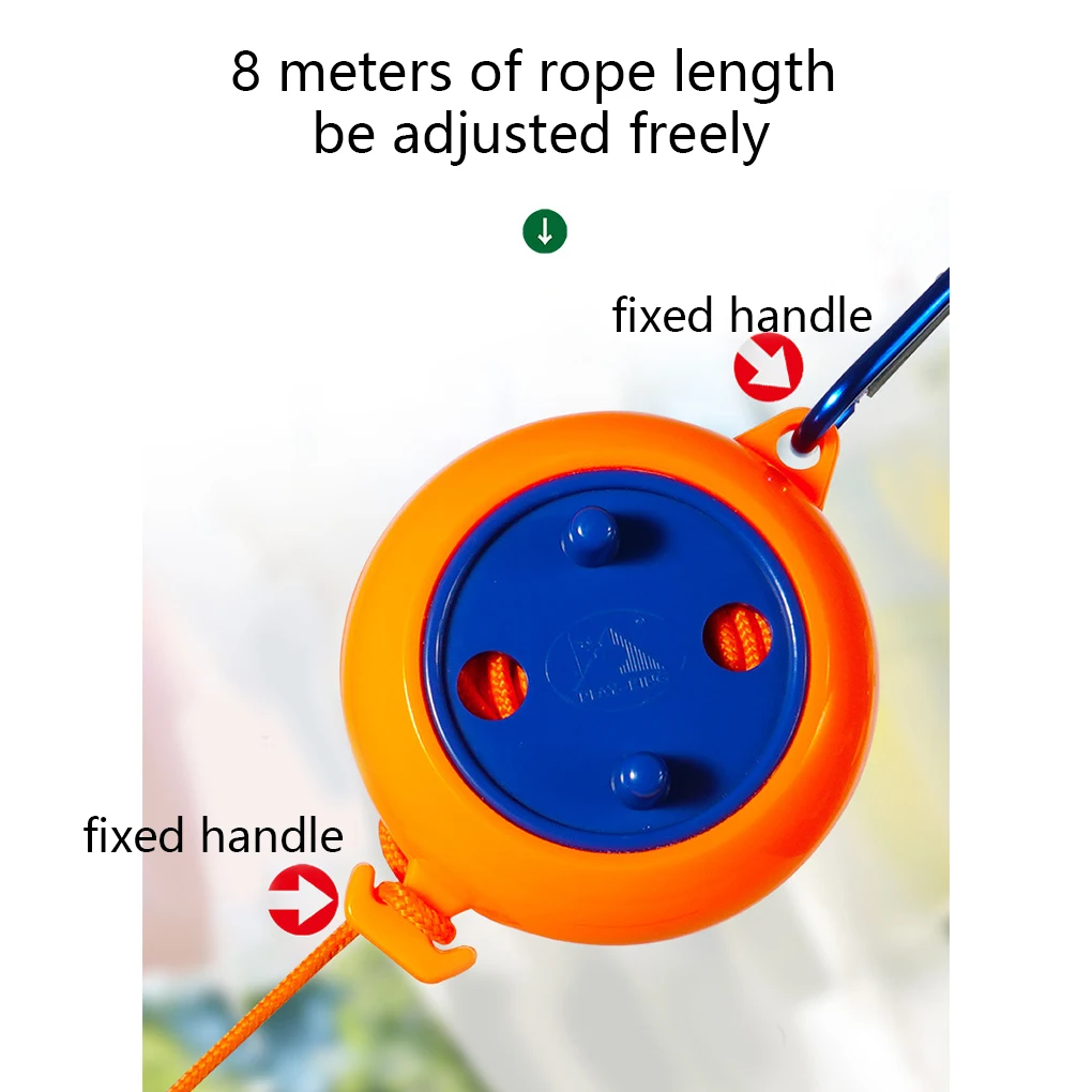 Clothes Drying Line Clothesline Laundry Drying Rope Outdoor Windproof Anti-slip Retractable Cord for Hotel Camping