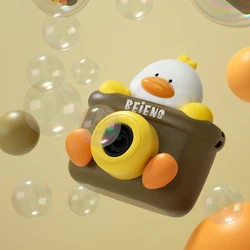 Machine à bulles automatique avec appareil photo pour enfants, jouet Portable magique pour faire des bulles d'eau et de savon, BS50SQ 