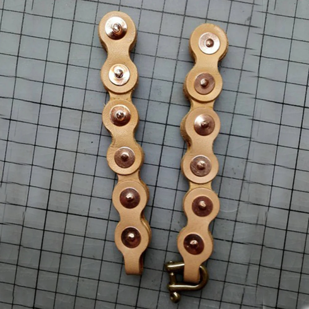 

Кожаный кожаный чехол-кошелек для велосипедной цепи, украшение для рукоделия, форма для высекального ножа, отверстия для кожи