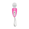 Portable Mini Massage Tiny Stress Relief Electronic Key-Chain Ring Full Body Massager Bath Accessories vibrate Color random 2