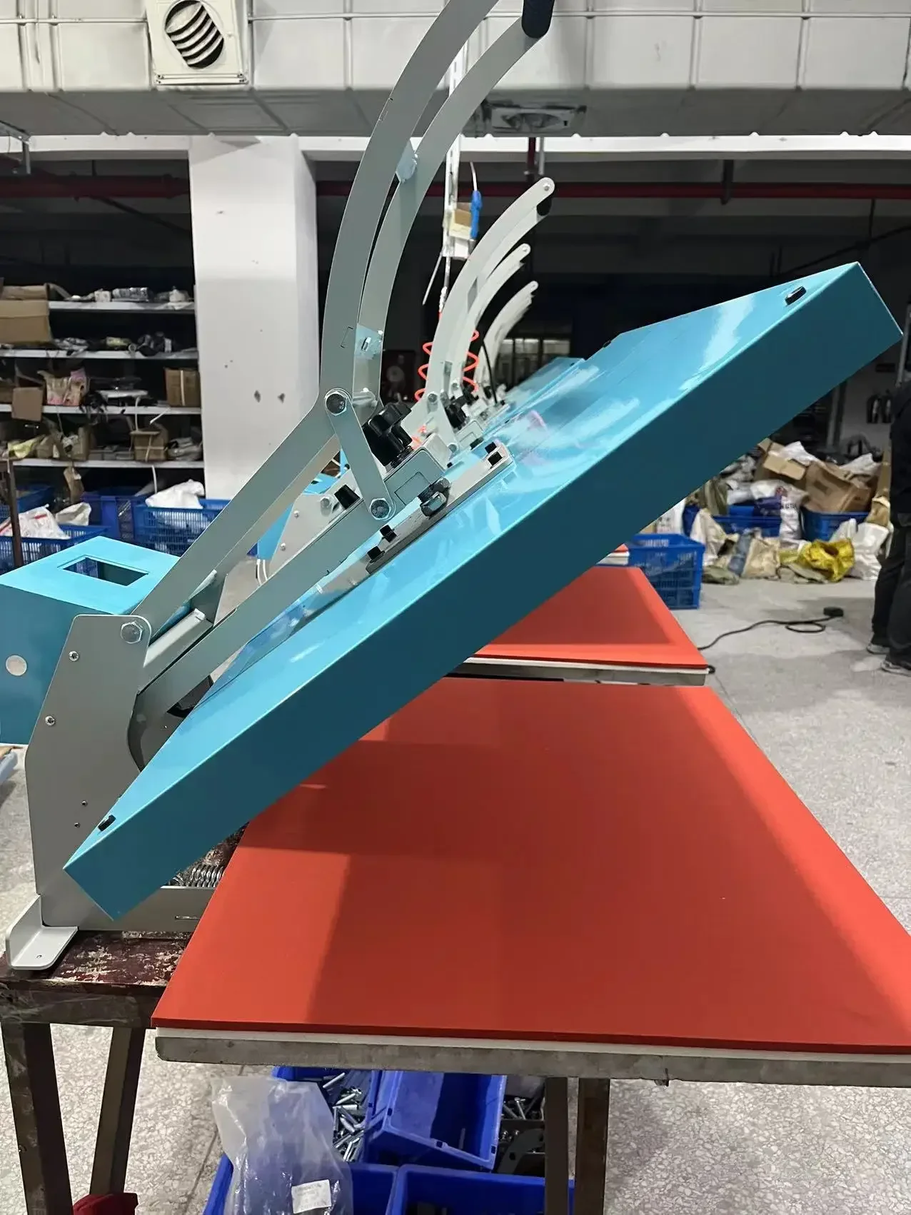 Heat Press Machine Large Format Area 60x80cm, High Pressure Sublimation Machine Platen Size 24* 32 Inch with 2800w Power