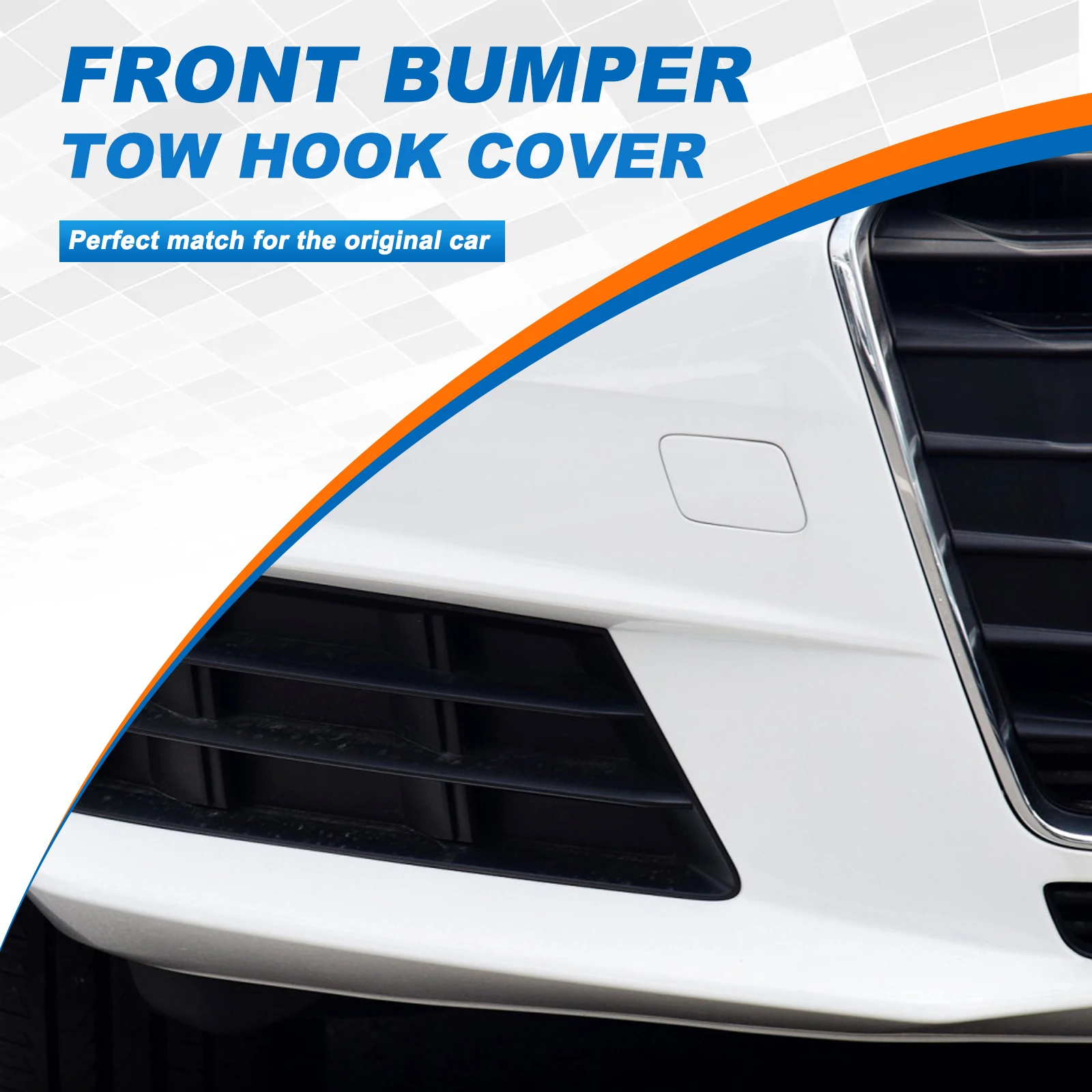 Front Bumper Tow Hook Cover Cap Towing Eye For Audi A4 B9 Right Passenger Side