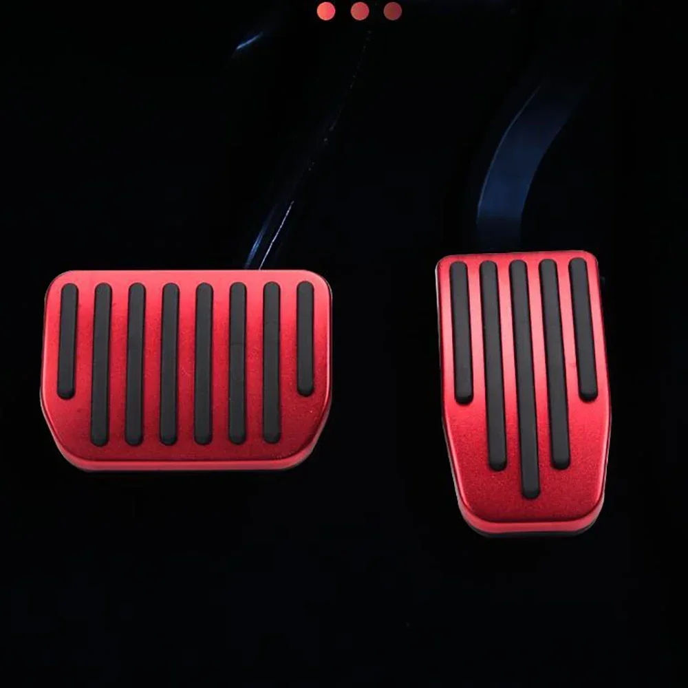 Car Brake Accelerator Pedal Cover Aluminum Alloy Interior Accessories Modification Car Styling for Tesla Model 3 Model Y foot pedal pads aluminum alloy foot pedal foot pedals cover