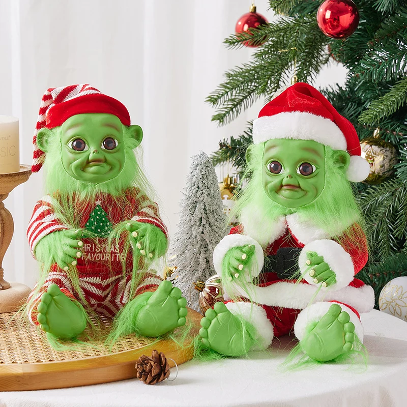 Festive Holiday Plush Toy Adorable Christmas Ghost Doll with Cartoon Design and Stylish Outfit Perfect Gift for Kids 7 87