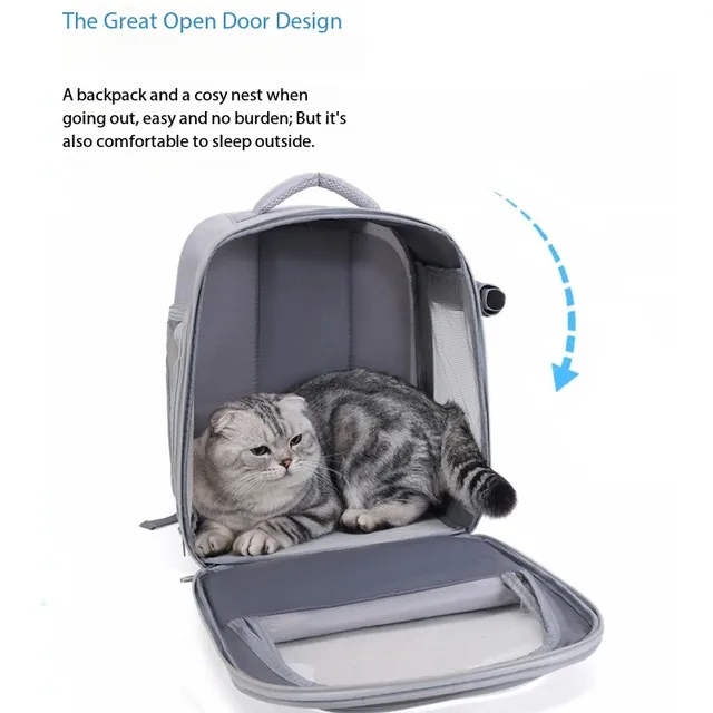 Transparent Pet Cat Carrier Bag Outdoor Travel Backpack for Cats Small Dogs Breathable Cat Carrying Bag Pet Supplies 4