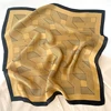 1pcs 70cm Striped Geometric Pattern Silk Scarf for Women Imitation Silk Fresh and Versatile Headwear Clothing Square Scarf 5