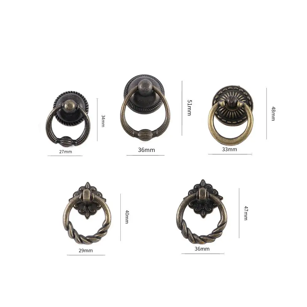 Description Picture 6 of itemStyle for Wood Case Pulls Handles Cupboard Dresser Knobs Hardware Drawer Pull Furniture Handles Cabinet Knobs Ring Handles