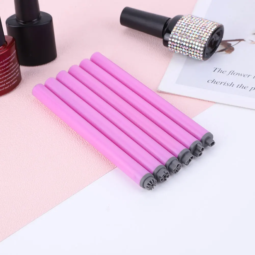 6PCS Nail Art Pen Set Easy To Use Nail Graffiti Nail Art Dotting Tools Nail Stamp Pen DIY Nail Art Tools for Girls and Women