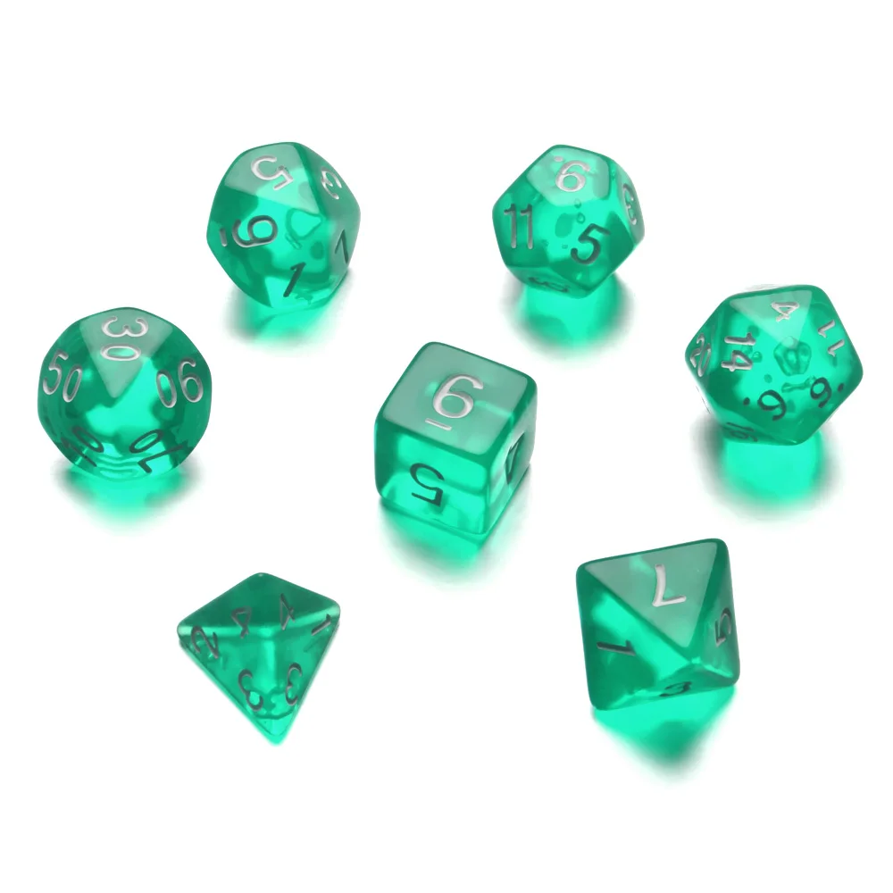 7Pcs/Set Gifts Multifaceted Party Supplies Game Accessory Board Game Leisure Entertainment Toys Dice Set