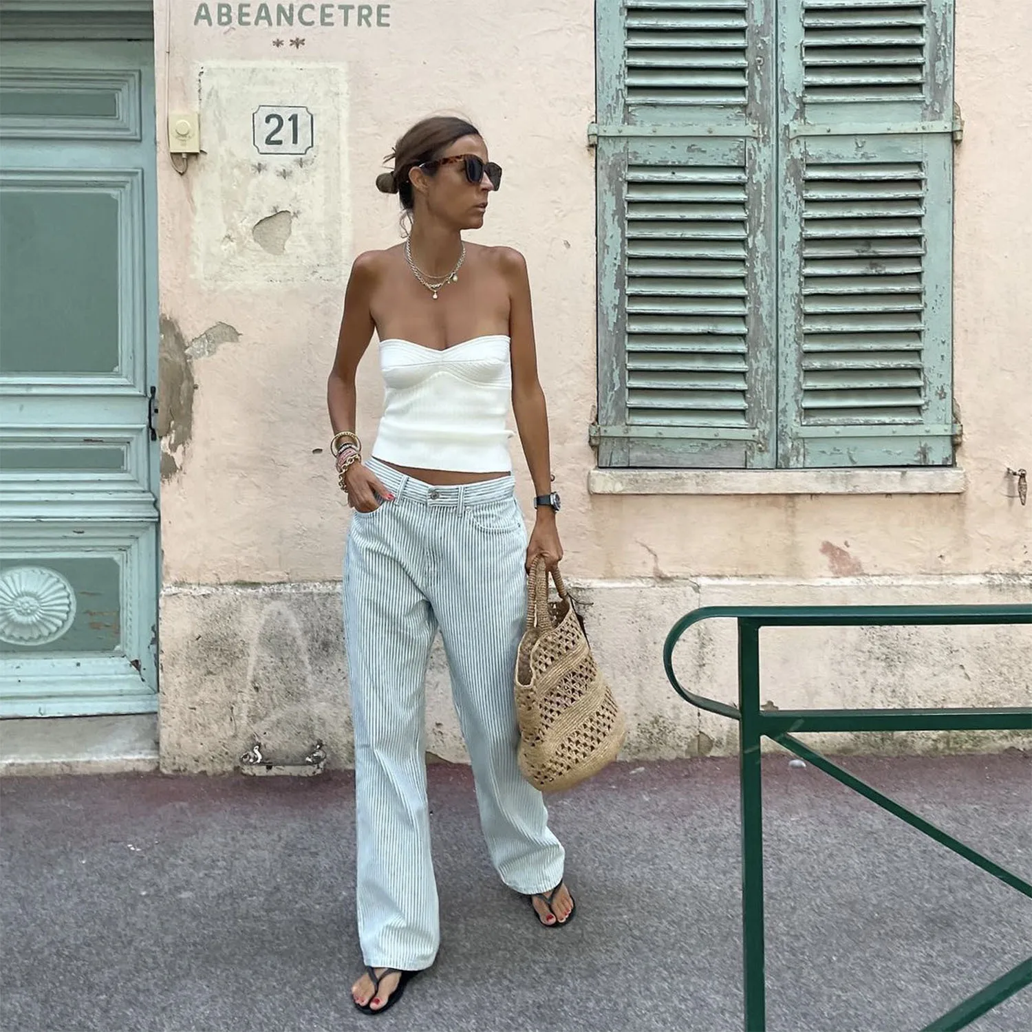 Knit Ribbed Backless Tank Top Women's Slim Summer Fashion Cropped Top High Street Elegant Knitwear Pullover Female Vest