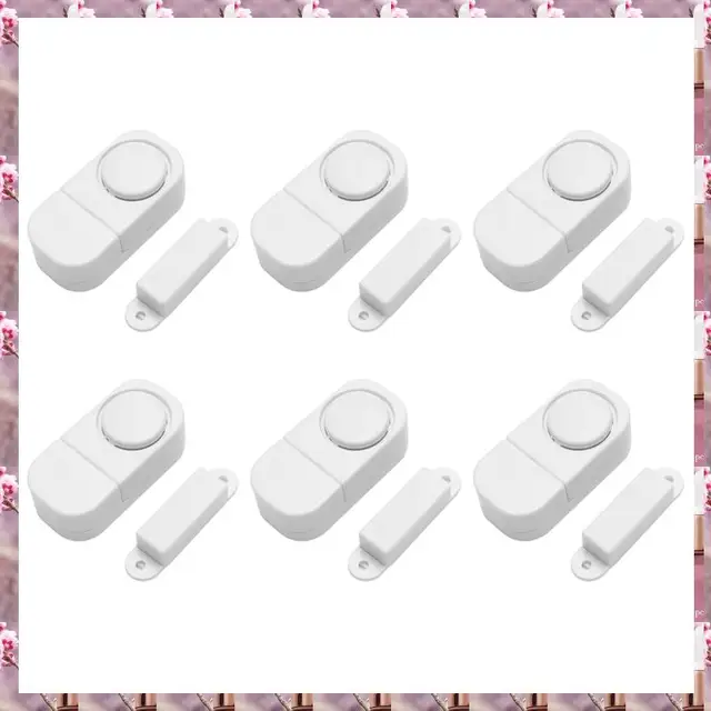 2025 6Sets/Pack Door Window Alarm Wireless Security Alarm Window For Home Security DIY Magnetic Sensor,6Sets/Pack Door Window Al 4