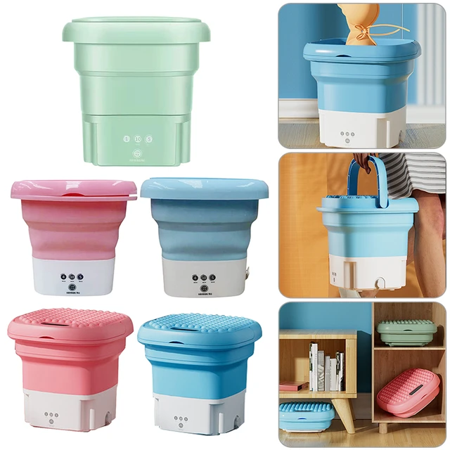 Folding Portable Washing Machine With Dryer Bucket for Clothes
