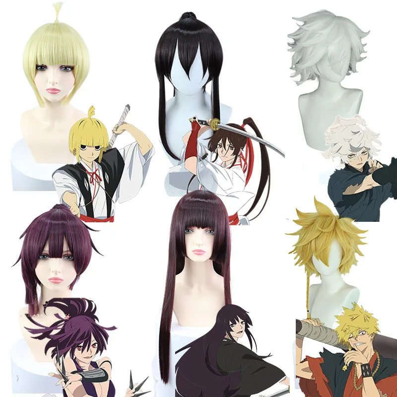 

Jigoku Raku Anime Hell's Paradise Gabimaru Aza Chobei Cosplay Wig Jigokuraku Yamada Asaemon Sagiri Fuchi Tenza Shion Toma Wigs