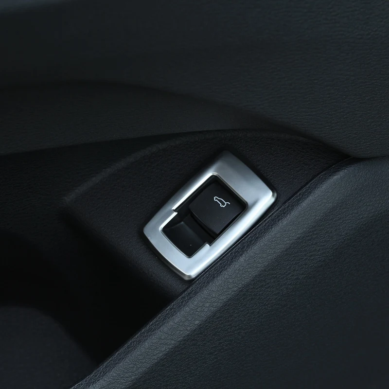 Samochód ABS Chrome tylne tylne drzwi pokrywa przycisku przełącznika tapicerka dla-BMW X1 F48 2016-2020