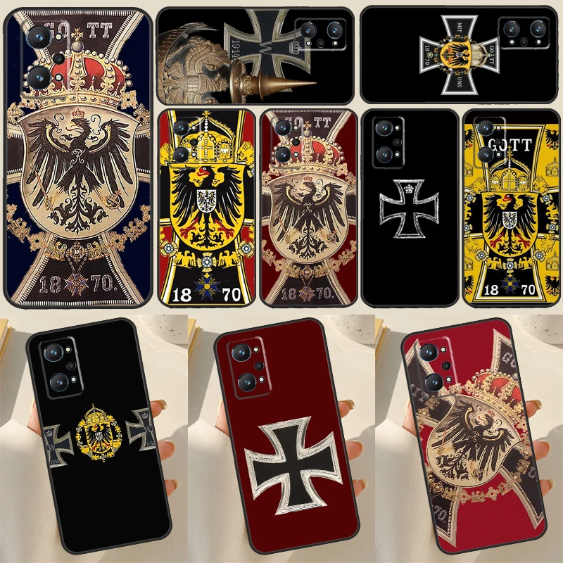 Tedesco 1870 Gott Mit Uns Iron Cross Per Realme C33 C55 C35 C31 C30 C21Y Gt Neo 5 10 Pro Plus Oneplus 11 Nord Ce 2 3 Lite Case