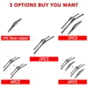 1/2/3/4/6PCS Car Wiper For Renault Captur Kaptur 2013-2016 Front Rear Wiper Blades Brushes Auto Accessories 2013 2014 2015 2016 2