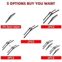 1/2/3/4/6PCS Car Wiper For Renault Captur Kaptur 2013-2016 Front Rear Wiper Blades Brushes Auto Accessories 2013 2014 2015 2016 2