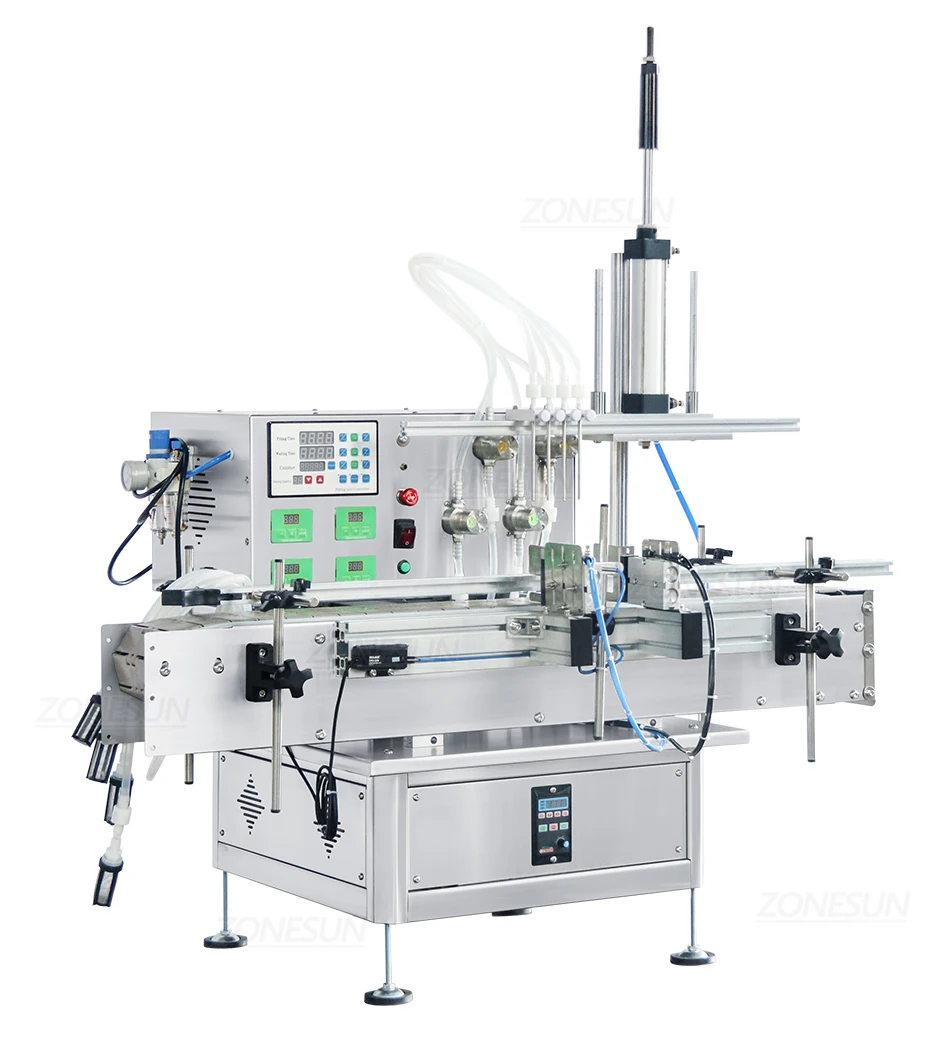 ZONESUN ZS-DTMP4AL Automatic Magnetic Pump Liquid  Filling Machine Vial Filler