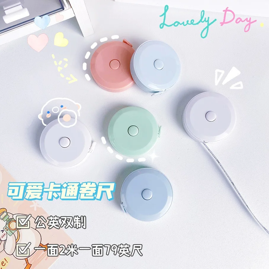 2M Soft Tape Measure Double Scale Body Sewing Flexible Measurement Ruler for Body Measuring Tools Tailor Craft Measuring Tools