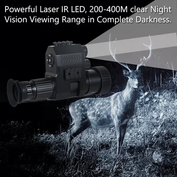 Megaorei Hunting Riflescope Night Vision Monocular Optics Infrared Camera Photo Video Recording 200-400M in Darkness NK007 3