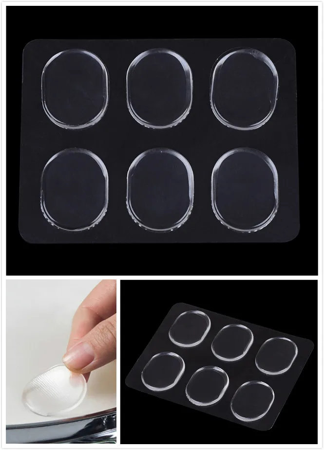 6Pcs/Set New Transparent Snare Drum Mute Pad Drum Damper Gel Pads Snare Tom Muffler Mute Percussion Instrument Accessories
