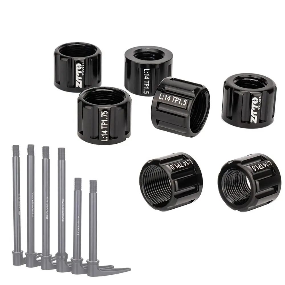 thumbnail image 2 of M12 X 1.5mm Aluminum Alloy Mountain Bike Thru Axle Nut For Bike Hubs Bicycle Accessories 2 of 12