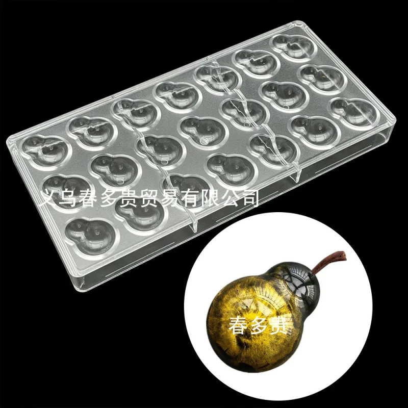 PC Hard Plastic Chocolate Mold Long Wooden Stick Love Easter Egg Water Droplet Starry Sky Arc Chocolate Baking Tools