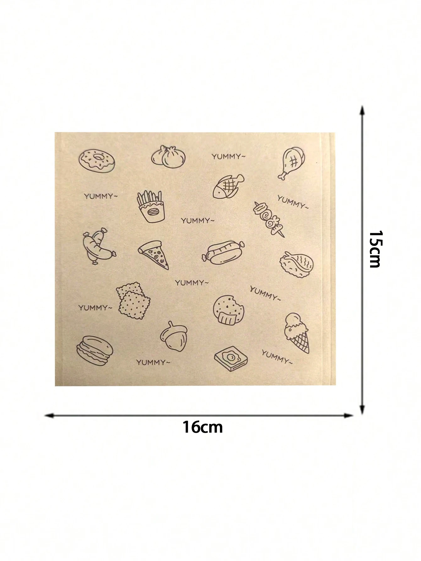 50PCS Grease-Resistant Kraft Paper Food Wrapping Sheets – Oil-Proof Sandwich, Burger, F... - SKU PFWS1045 - UGI Packaging