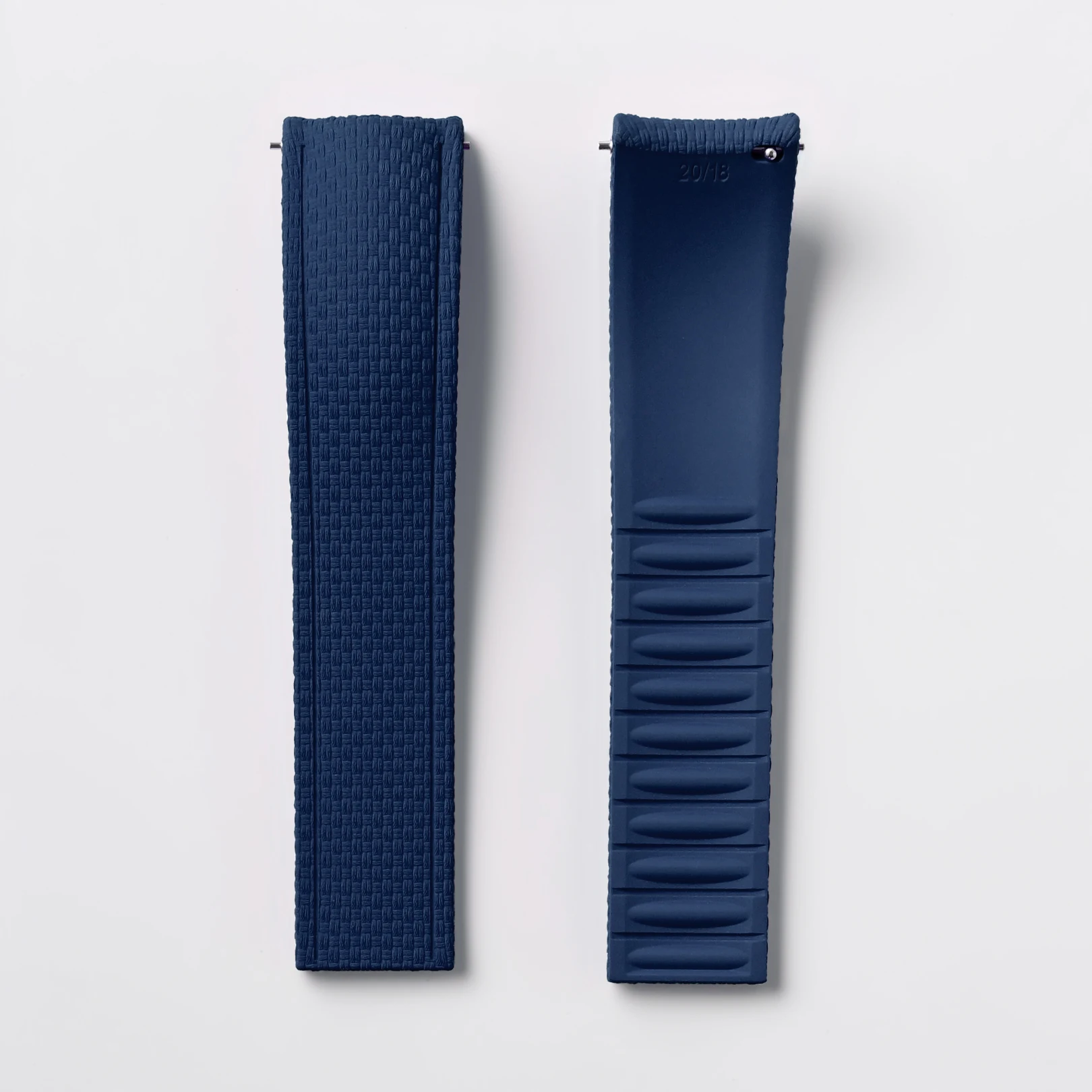 Universal Fluoro Rubber Quick Release Watch Band - Customizable Cut-to-Size Strap