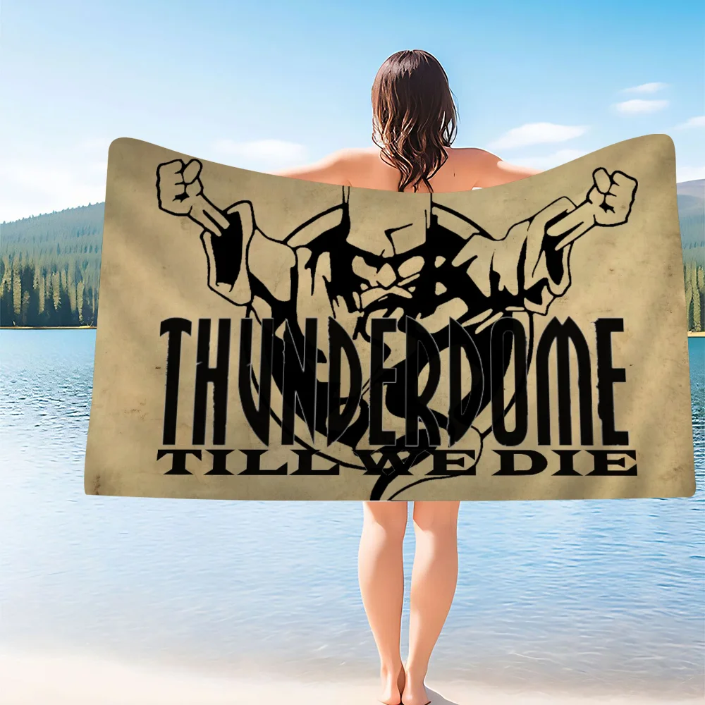 T-Thunderdome Bath Towel Microfiber Soft Water Absorbing Breathable For Girl Kids Decorative Cartoon Beach Towel 5