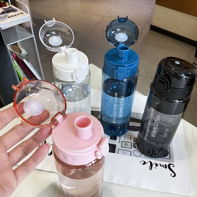 Transparent Plastic 'Hello Water' Water Bottle  Stylish water bottles,  School water bottles, Sport water bottle