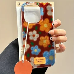 Perforated Vortex Shell Retro Small Flower Phone Case - Soft Cover - iPhone 17 (1)