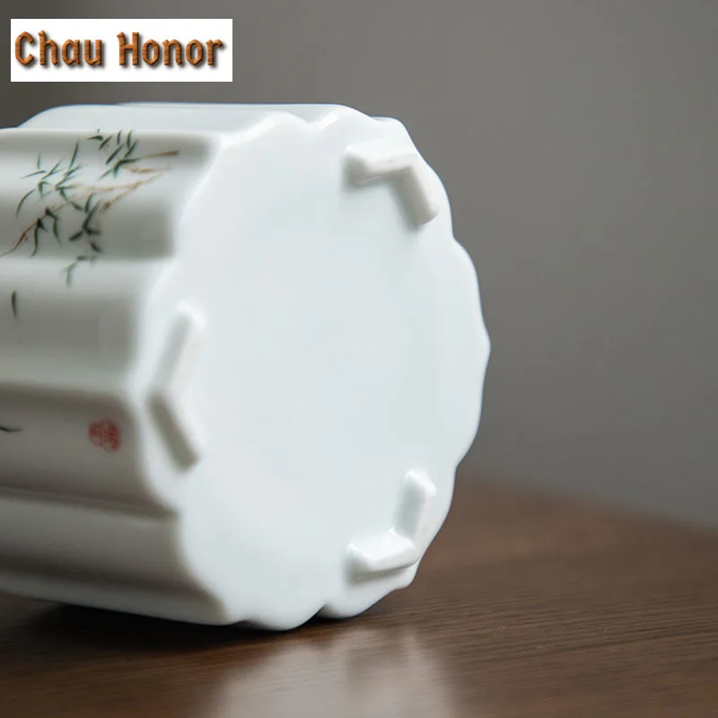 Celadon And White Porcelain Tea Pot Sealed Pot Tea Box Tea Warehouse Storage Pot Portable Small Tea Pot Moisture-proof Household