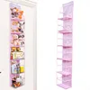 4/6 Layer Multi-functional Fabric Storage Bags Hanging Bag for Behind The Door Underwear Bra Pants Clothes Toys Doll Organizer 1