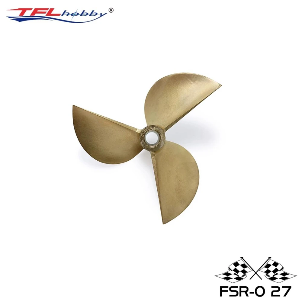 

TFL Genuine Parts! Sport Class High Precision Three-Bladed Propeller Dia=6.35mm D=67mm/69mm Copper Alloy Propeller for RC boat