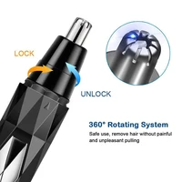 Men Electric Shaving Nose Ear Trimmer Safe Face Care Rechargeable Nose Hair Trimmer for Men Shaving Hair Removal Razor Beard 2