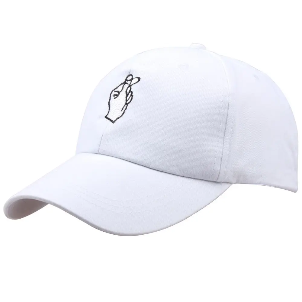 Moda cotone mano rosa amore gesti dito cappelli snapback berretti da baseball per uomo donna adulto regolabile_voghion.com