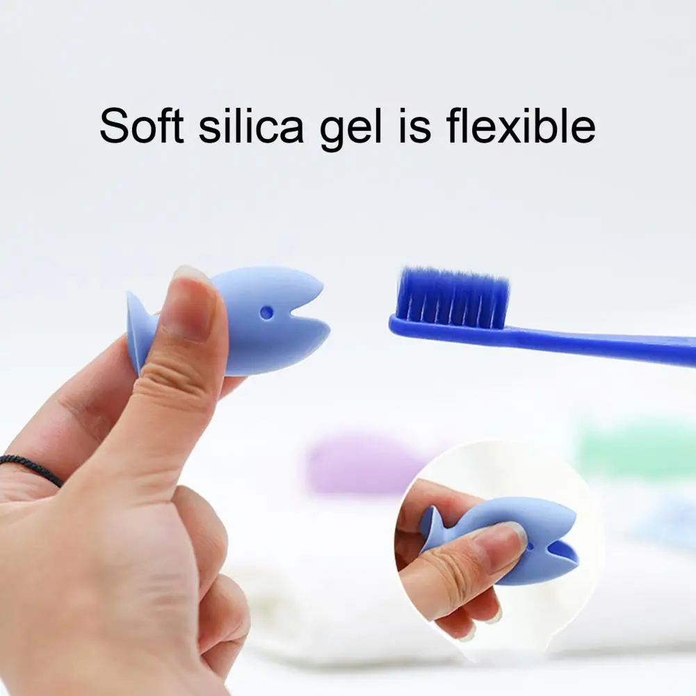 Cute Cartoon Fish Toothbrush Base Makeup Brush Storage Tool Eco-friendly Toothbrush Holder