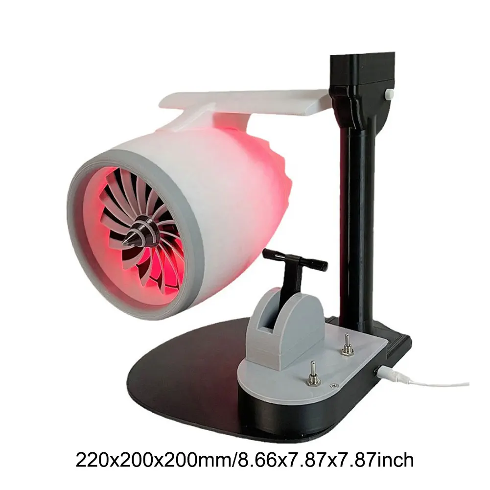 Creative Desktop Turbofan with Humidifier & Light Engine Model JetFan 3D Printed Exquisite Toy for Home Office 6