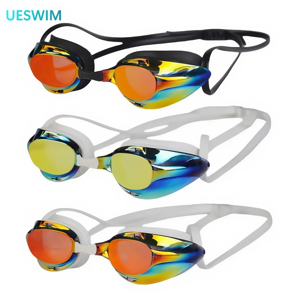 Lunettes natation adultes professionnelles nano anti-buée protection UV vision claire homme femme