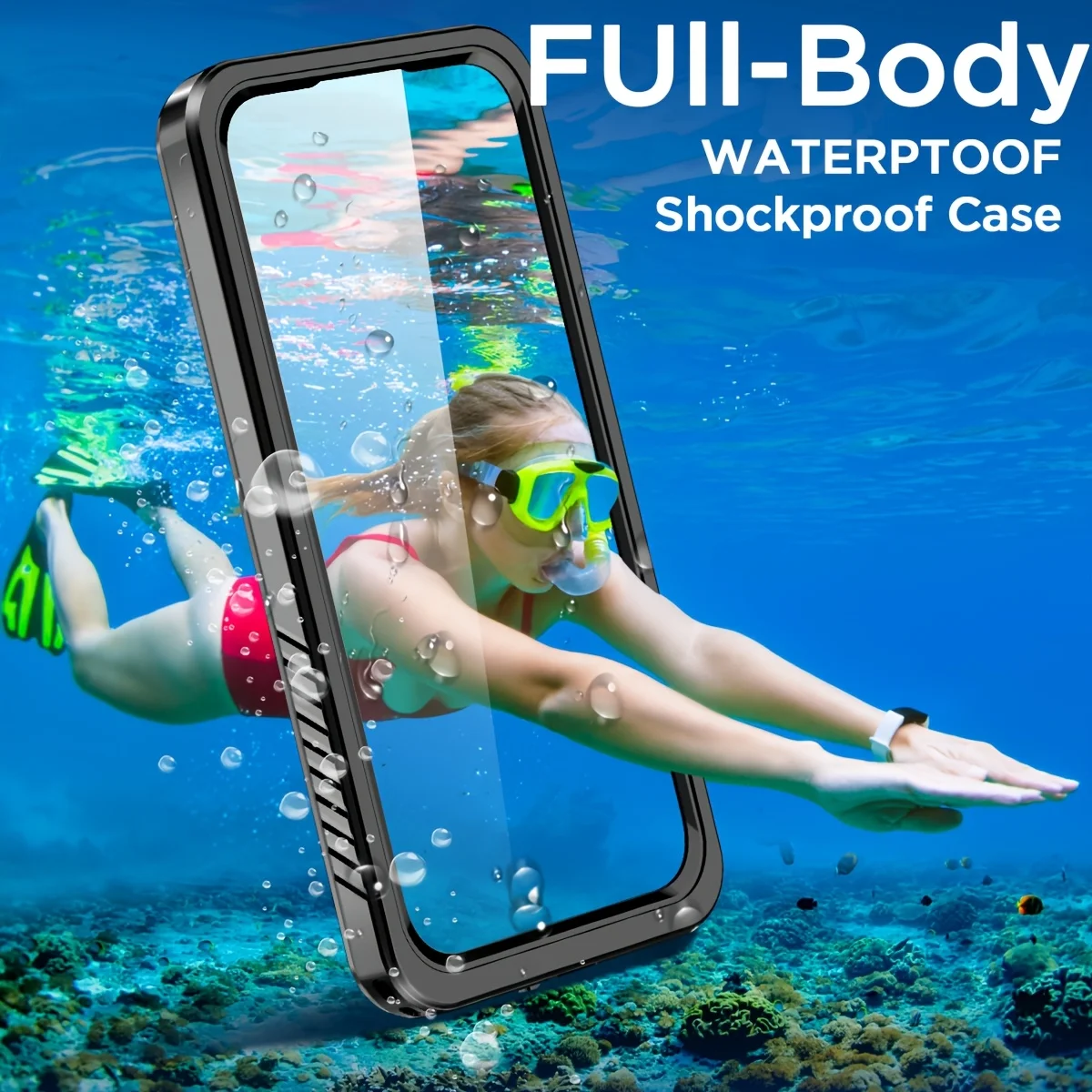 Enhanced Waterproof Aluminum Phone Case - Premium Luxury Swimming Cover